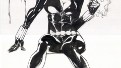 Comics Black Widow monochrome