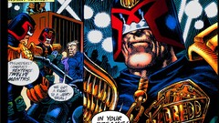 comics comic art science fiction Judge Dredd