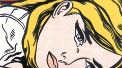 Comics crying pop art