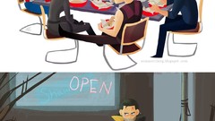 Comics funny meal fan art thor loki tony stark artwork steve 