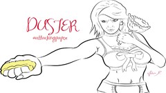 Comics line art French maids