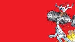 Comics red background madman Image Comics