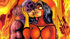 Comics spider woman Avengers Hawkeye marvel comics comics girls