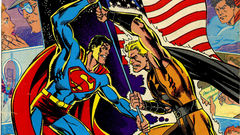 Comics superman American Flag