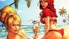 Comics swimsuits comics girls Grimms Fairy Tales