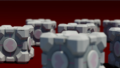 Companion Cube portal 2