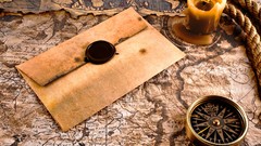 Compasses envelope Candles Ropes