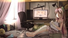 Computers anime girls Shiina Mashiro Sakurasou no Pet na Kanojo