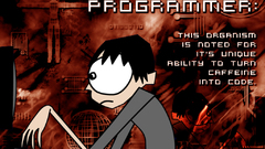 Computers caffeine text comics