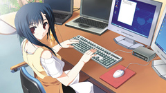 Computers keyboards short hair