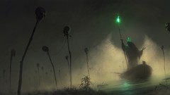 Concept green. light artwork digital art fantasy art