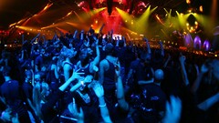 concerts Music People crowds arms up lights