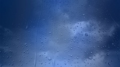 Condensation rain on glass