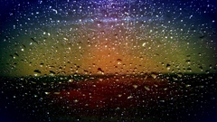 Condensation rain on glass