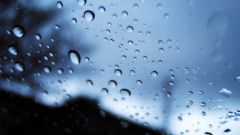 Condensation rain on glass