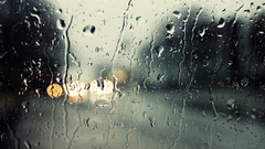 Condensation rain on glass