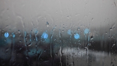 Condensation rain on glass