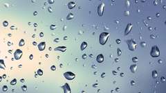 Condensation rain on glass