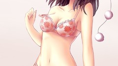 Condoms red eyes brunettes bra touhou shameimaru aya underwear 