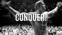 Conquer arnold schwarzenegger monochrome
