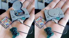 Console playstation miniature video games cross eyes video game 