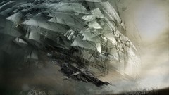 Construction fantasy art Daniel Dociu scape