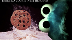 Cookie Monster heroine misspelling