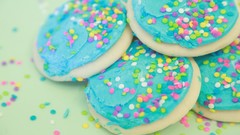 Cookies biscuits icing sprinkles