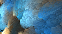 Corporeal blue exotic abstract