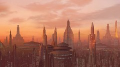 Coruscant skyline high Car