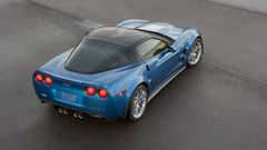 Corvette zr1 blue rear