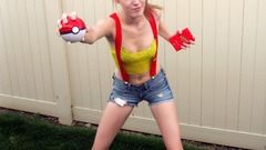 Cosplay fences Poke Balls