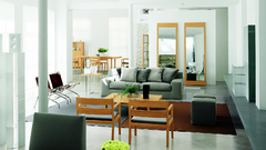 Couch mirrors interior chairs