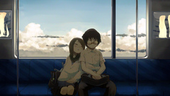 Couple sleeping artwork vehicles