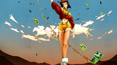 Cowboy bebop purple hair