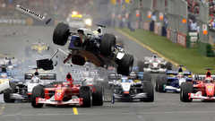 Crash accident formula one