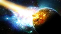 Crash Meteors outer space fantasy art