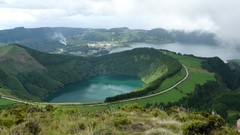 Crater lake Azores
