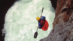 Creek drop California kayak forests National