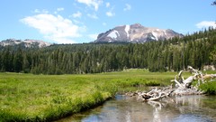 Creek Mountains Volcanoes Mt. Lassen