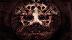 Creepy face brown dark