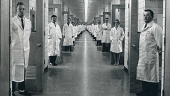 Creepy Science doctors monochrome