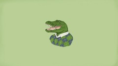Crocodiles funny lacoste minimalistic