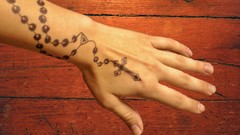 Cross hands tattoos rosary christianity Henna