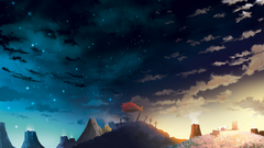 Cross horizon artwork Starry