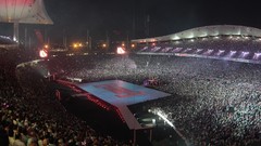 Crowd Flags Turkey Istanbul stadium fete Turkish Language 