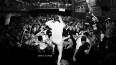 Crowd mosh monochrome concert