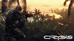 crysis armor weapon sniper rifle jungle beach video games