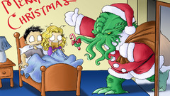 Cthulhu Christmas santa claus