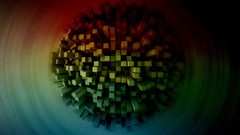 Cube colors 3d vivid spheres